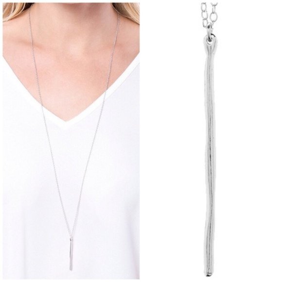 Gorjana Jewelry - Gorjana Taner Dagger Silver Long Necklace